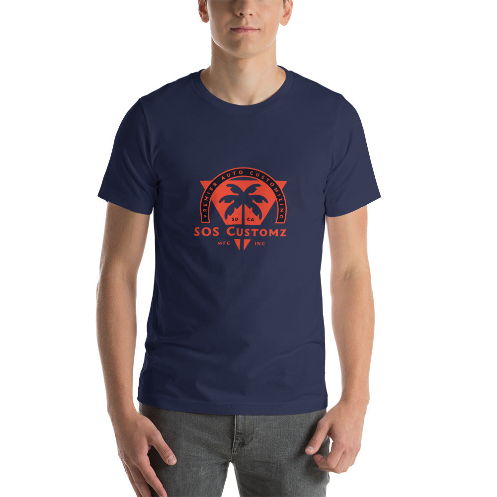 Blue Palm Tree Short-Sleeve Unisex T-Shirt