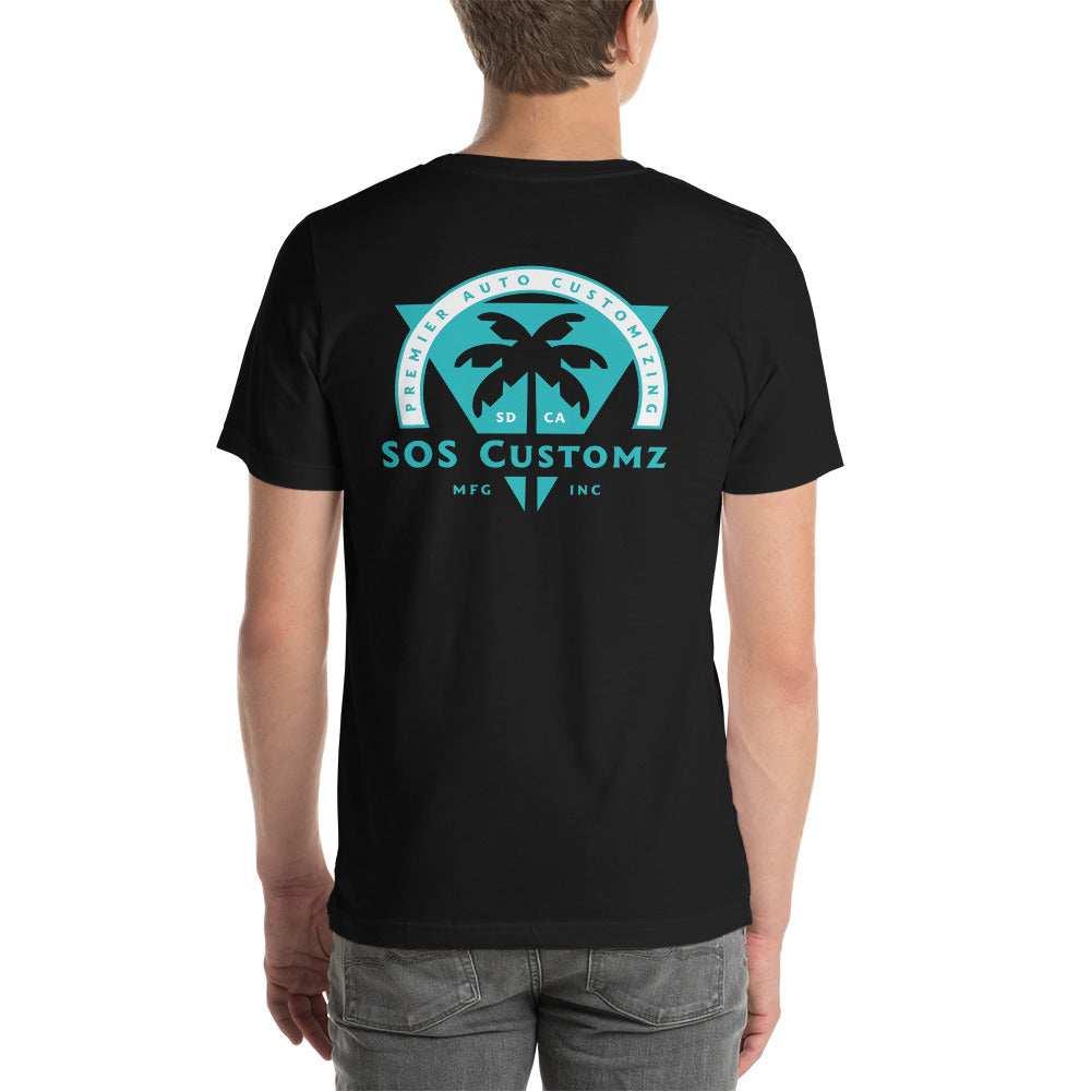 Black Palm Tree Short-Sleeve Unisex T-Shirt
