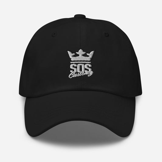 Black SOS Logo Dad hat