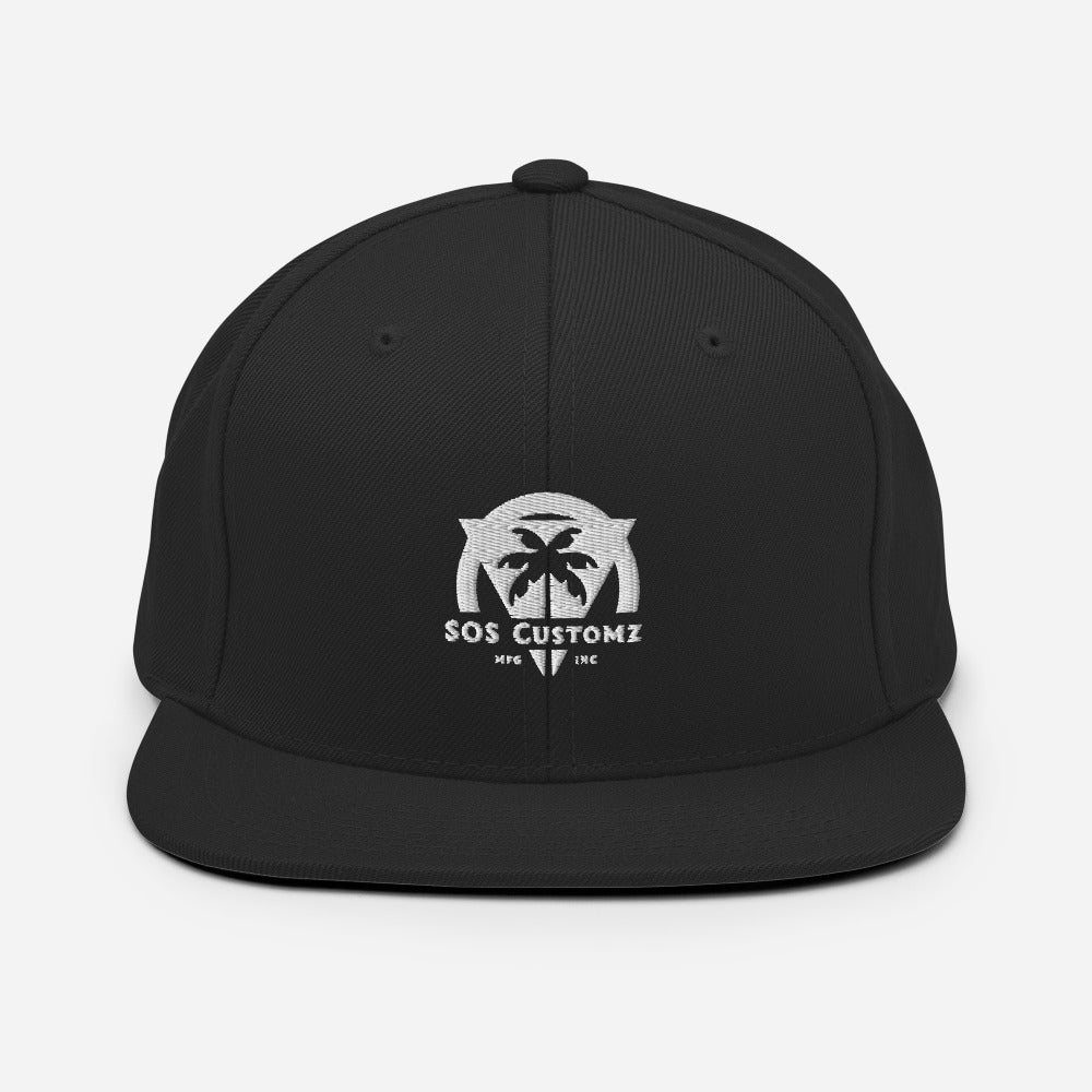 Black Palm Tree Snapback Hat