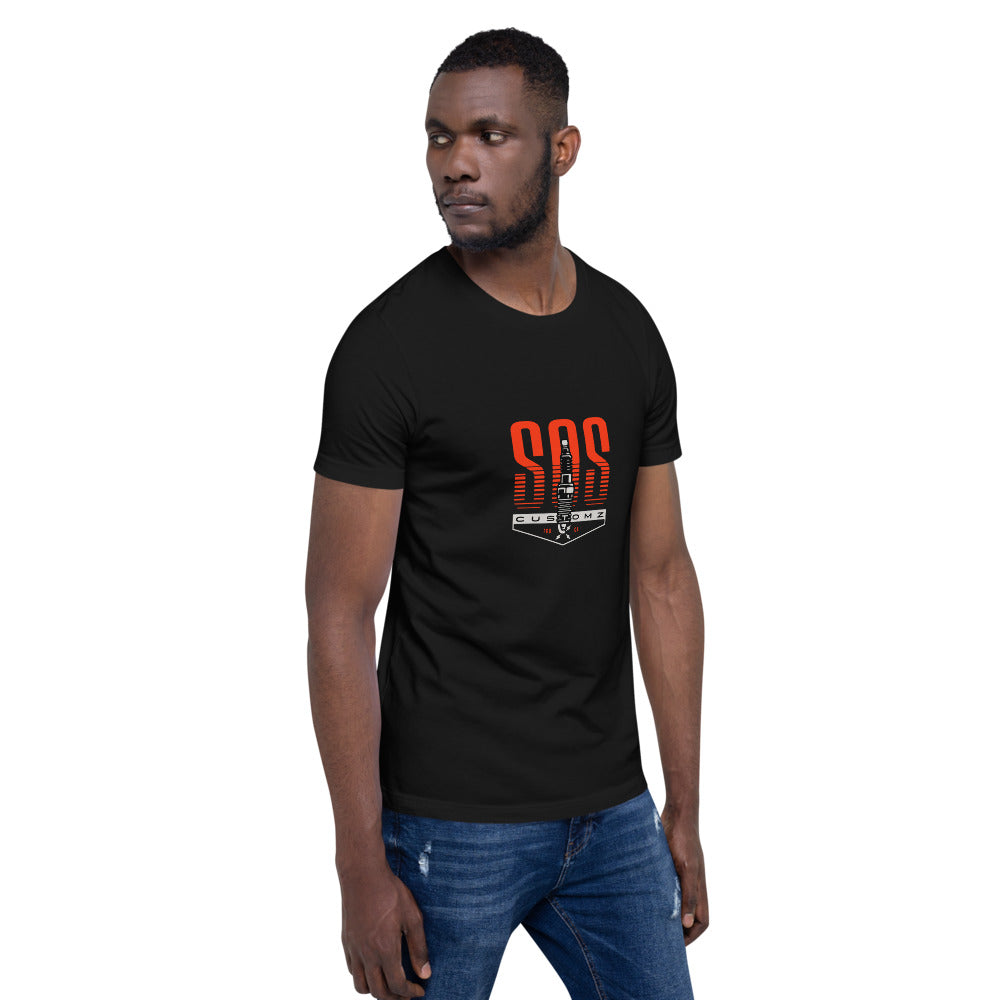 Black Spark Plug Short-Sleeve Unisex T-Shirt